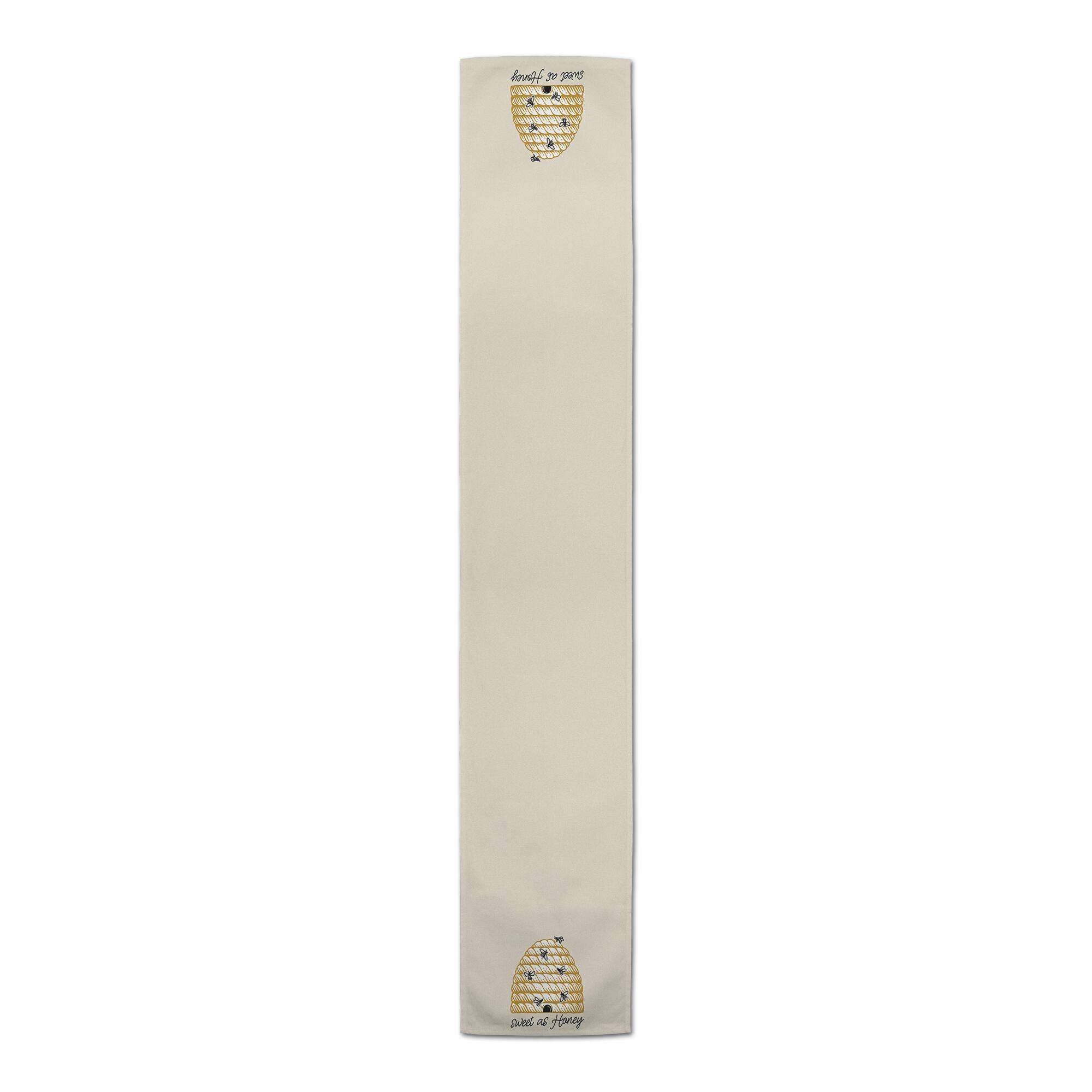 Sweet As Honey Hive 16" x 72" Poly Twill Table Runner
